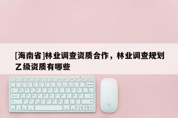 [海南省]林業(yè)調(diào)查資質(zhì)合作，林業(yè)調(diào)查規(guī)劃乙級(jí)資質(zhì)有哪些